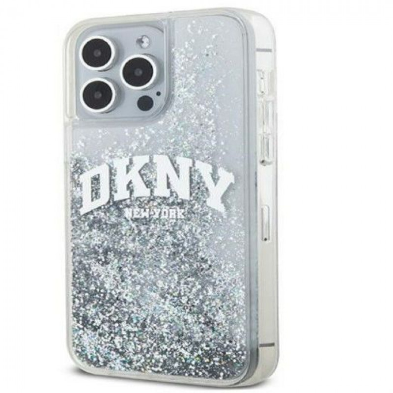 Funda rígida DKNY Apple iPhone 15 Pro Max Liquid Glitter Big Logo