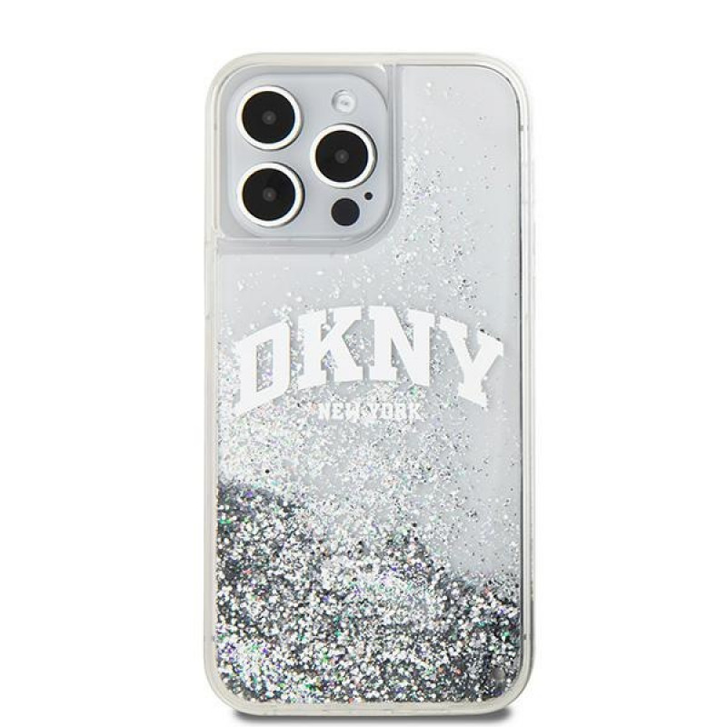 Funda rígida DKNY Apple iPhone 15 Pro Max Liquid Glitter Big Logo