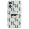 Funda rígida Karl Lagerfeld para Apple iPhone 16 IML Karl Head Electroplated, transparente