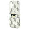 Funda rígida Karl Lagerfeld para Apple iPhone 16 IML Karl Head Electroplated, transparente