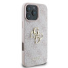 Funda rígida Guess GUHCP16X4GMGPI 4G Big Metal Logo para Apple iPhone 16 Pro Max 6.9", rosa