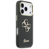 Funda rígida de metal Guess GUE5344 IML 4G Script para Apple iPhone 17 Pro Max, negra