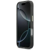 Funda rígida de metal Guess GUE5344 IML 4G Script para Apple iPhone 17 Pro Max, negra
