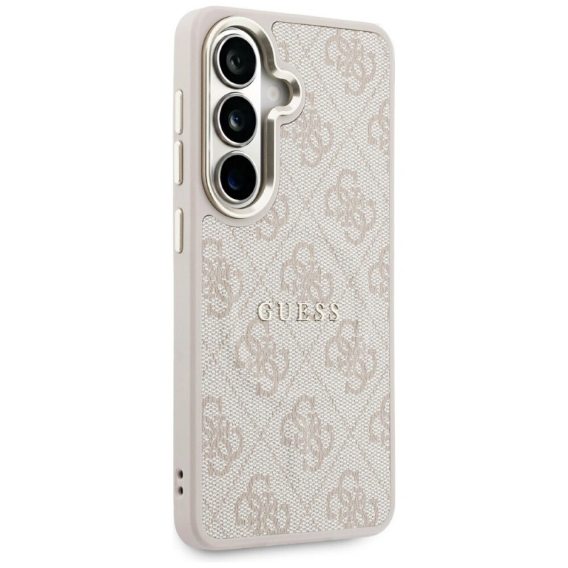 Funda rígida MagSafe 4G Embossed Ring Guess GUE005375 para Samsung Galaxy S26+, rosa