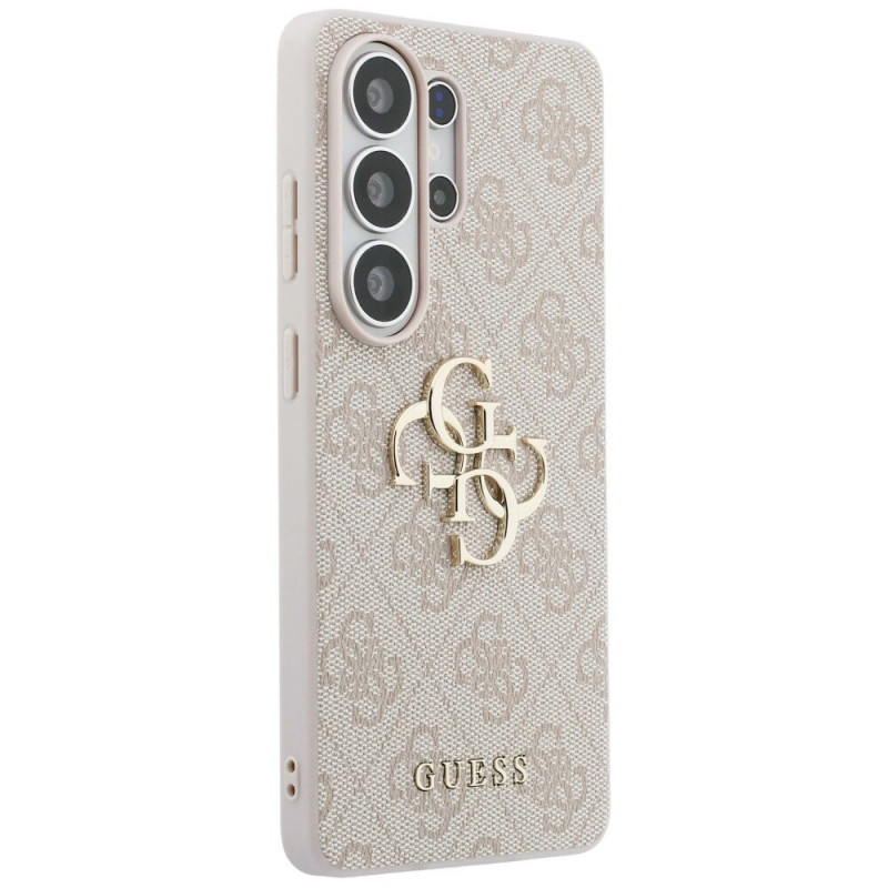 Funda rígida Guess GUE005337 4G Big Metal Logo para Samsung Galaxy S26 Ultra, rosa