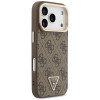 Funda MagSafe Guess 4G PU Triangle Logo & Stand Camera para Apple iPhone 18 Pro Max / 17 Pro Max, marrón