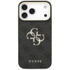 Funda Guess 4G Big 4G Classic Logo Big Strap Metal Buttons con correa para Apple iPhone 18 Pro / 17 Pro, negra