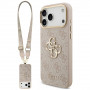 Funda Guess 4G Big 4G Classic Logo Big Strap Metal Buttons con correa para Apple iPhone 18 Pro Max / 17 Pro Max, rosa