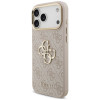 Funda Guess 4G Big 4G Classic Logo Big Strap Metal Buttons con correa para Apple iPhone 18 Pro Max / 17 Pro Max, rosa