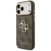 Funda Guess 4G Big 4G Classic Logo Big Strap Metal Buttons con correa para Apple iPhone 18 Pro Max / 17 Pro Max, marrón