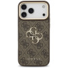 Funda Guess 4G Big 4G Classic Logo Big Strap Metal Buttons con correa para Apple iPhone 18 Pro Max / 17 Pro Max, marrón
