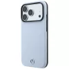 Funda MagSafe Mercedes Mer008911 de piel con líneas cruzadas antracita para Apple iPhone 18 Pro / 17 Pro, azul