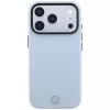 Funda MagSafe Mercedes Mer008911 de piel con líneas cruzadas antracita para Apple iPhone 18 Pro / 17 Pro, azul