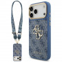 Funda Guess 4G Big 4G Classic Logo Big Strap Metal Buttons con correa para Apple iPhone 18 Pro Max / 17 Pro Max, azul