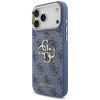 Funda Guess 4G Big 4G Classic Logo Big Strap Metal Buttons con correa para Apple iPhone 18 Pro Max / 17 Pro Max, azul