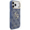 Funda Guess 4G Big 4G Classic Logo Big Strap Metal Buttons con correa para Apple iPhone 18 Pro Max / 17 Pro Max, azul