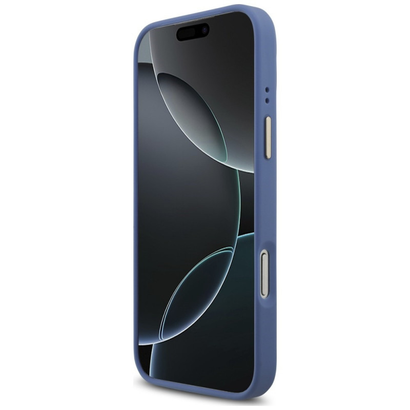 Funda Guess 4G Big 4G Classic Logo Big Strap Metal Buttons con correa para Apple iPhone 18 Pro Max / 17 Pro Max, azul