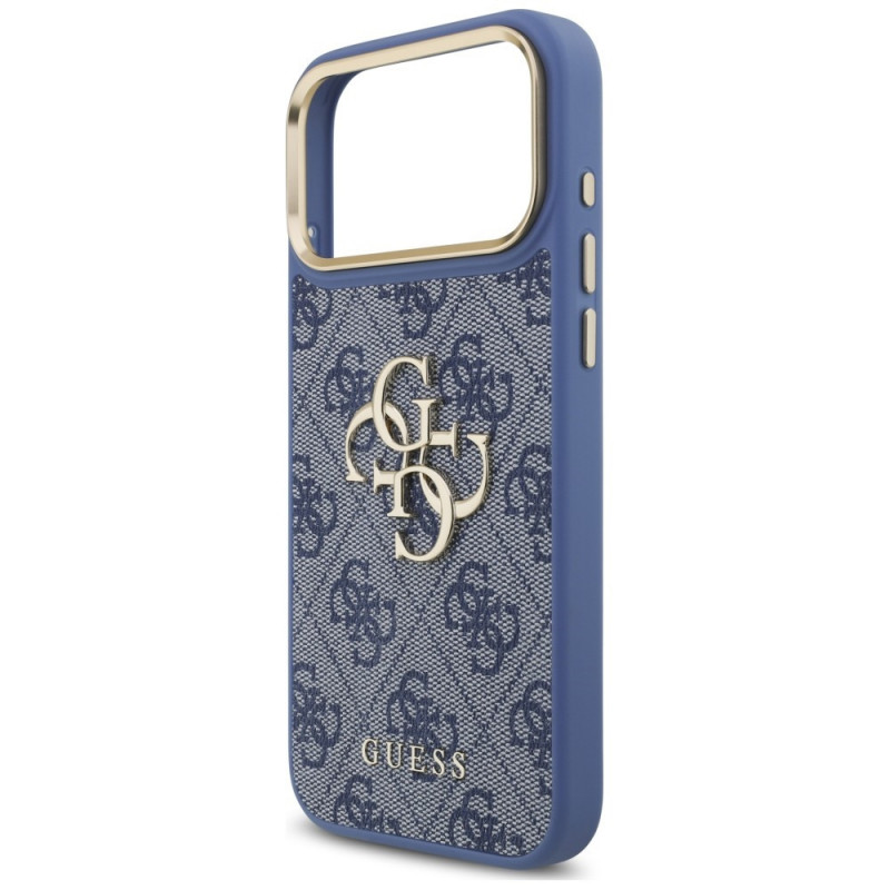 Funda Guess 4G Big 4G Classic Logo Big Strap Metal Buttons con correa para Apple iPhone 18 Pro Max / 17 Pro Max, azul