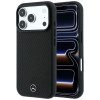 Funda Mercedes-Benz Case Grill Pattern and Card Wallet Leather MagSafe para Apple iPhone 18 Pro Max / 17 Pro Max, negra