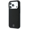 Funda Mercedes-Benz Case Grill Pattern and Card Wallet Leather MagSafe para Apple iPhone 18 Pro Max / 17 Pro Max, negra