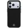 Funda Mercedes-Benz Case Grill Pattern and Card Wallet Leather MagSafe para Apple iPhone 18 Pro Max / 17 Pro Max, negra