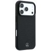 Funda Mercedes-Benz Case Grill Pattern and Card Wallet Leather MagSafe para Apple iPhone 18 Pro Max / 17 Pro Max, negra