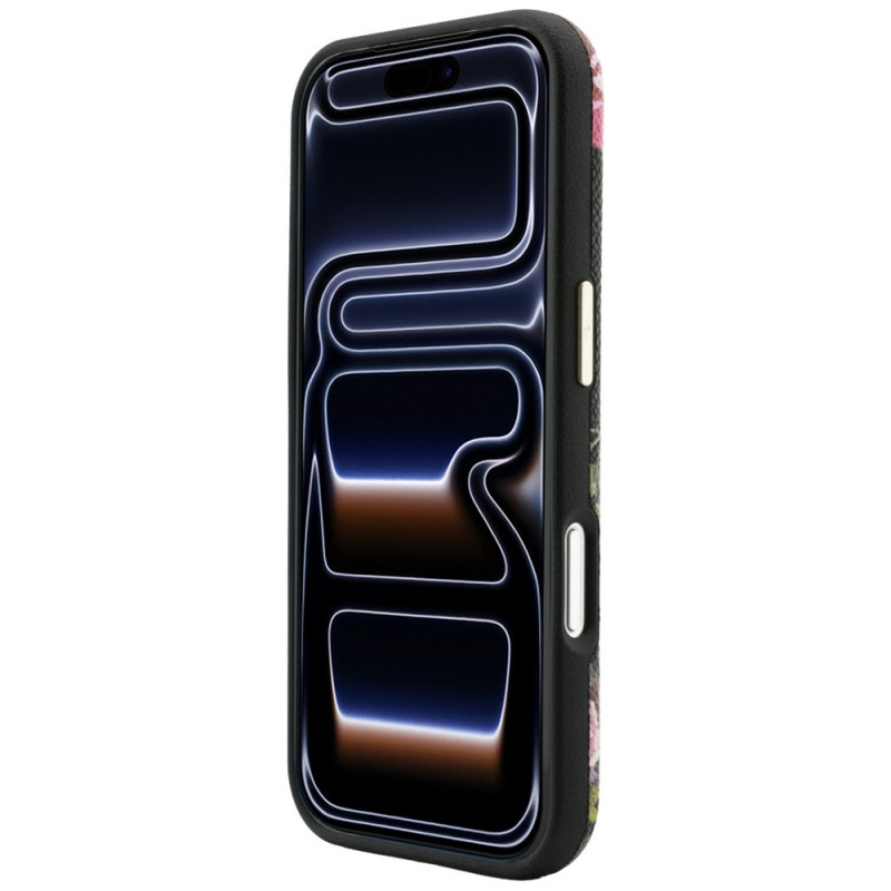 Funda MagSafe Guess Blossom Roses Print para Apple iPhone 18 Pro Max / 17 Pro Max, negra