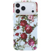Funda MagSafe Guess GUE6026 Blossom Roses Print para Apple iPhone 18 Pro / 17 Pro, azul