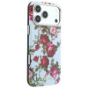 Funda MagSafe Guess GUE6026 Blossom Roses Print para Apple iPhone 18 Pro / 17 Pro, azul