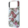 Funda MagSafe Guess GUE6026 Blossom Roses Print para Apple iPhone 18 Pro / 17 Pro, azul