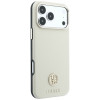 Funda MagSafe Guess GUE005545 Grained Round Strass Logo para Apple iPhone 18 Pro / 17 Pro, beige
