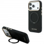 Funda Guess Ring Stand 360 Grained Classic Logo MagSafe para Apple iPhone 18 Pro / 17 Pro, negra