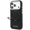 Funda Guess Ring Stand 360 Grained Classic Logo MagSafe para Apple iPhone 18 Pro / 17 Pro, negra