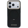 Funda Guess Ring Stand 360 Grained Classic Logo MagSafe para Apple iPhone 18 Pro / 17 Pro, negra