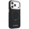 Funda Guess Ring Stand 360 Grained Classic Logo MagSafe para Apple iPhone 18 Pro / 17 Pro, negra