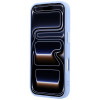 Funda rígida Guess Grained Triangle Logo MagSafe para Apple iPhone 18 Pro / 17 Pro, azul