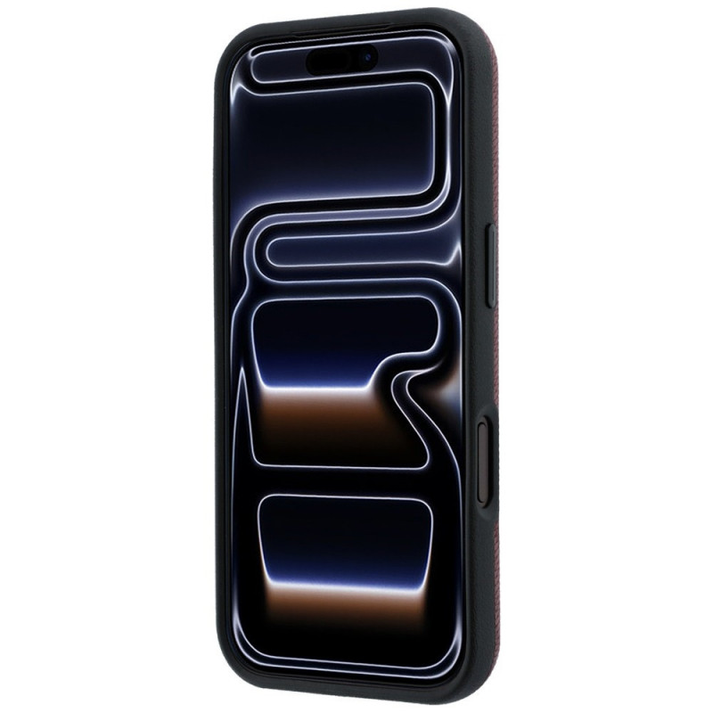 Funda Mercedes-Benz Grill Pattern con cartera para tarjetas de piel MagSafe para Apple iPhone 18 Pro Max / 17 Pro Max, negra
