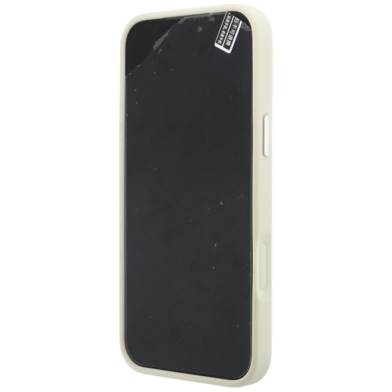 Funda MagSafe Karl Lagerfeld Ring Stand 360 Saffiano Classic Logo para Apple iPhone 18 Pro / 17 Pro, beige
