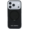 Funda Karl Lagerfeld Ring Stand 360 Saffiano Classic Logo MagSafe para Apple iPhone 18 Pro / 17 Pro, negra (KF003179)