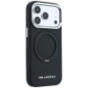 Funda Karl Lagerfeld Ring Stand 360 Saffiano Classic Logo MagSafe para Apple iPhone 18 Pro / 17 Pro, negra (KF003179)