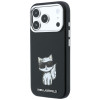 Funda MagSafe Karl Lagerfeld Smooth Choupette Sketch para Apple iPhone 18 Pro Max / 17 Pro Max, negra