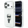 Funda MagSafe Karl Lagerfeld IML Ikonik Sketch Print para Apple iPhone 18 Pro Max / 17 Pro Max, beige (KLD22794)