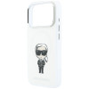 Funda MagSafe Karl Lagerfeld IML Ikonik Sketch Print para Apple iPhone 18 Pro Max / 17 Pro Max, beige (KLD22794)
