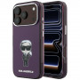 Funda MagSafe Karl Lagerfeld IML Ikonik Sketch Print para Apple iPhone 18 Pro / 17 Pro, granate