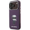 Funda MagSafe Karl Lagerfeld IML Ikonik Sketch Print para Apple iPhone 18 Pro / 17 Pro, granate