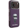 Funda MagSafe Karl Lagerfeld IML Ikonik Sketch Print para Apple iPhone 18 Pro / 17 Pro, granate