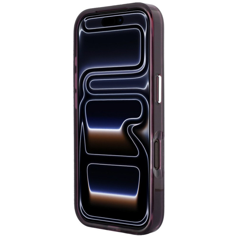 Funda MagSafe Karl Lagerfeld IML Ikonik Sketch Print para Apple iPhone 18 Pro / 17 Pro, granate