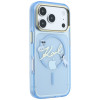 Funda MagSafe Script Logo Karl Lagerfeld para Apple iPhone 18 Pro / 17 Pro, azul claro