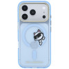 Funda MagSafe Peekaboo Logo Karl Lagerfeld para Apple iPhone 18 Pro Max / 17 Pro Max, azul