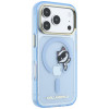 Funda MagSafe Peekaboo Logo Karl Lagerfeld para Apple iPhone 18 Pro Max / 17 Pro Max, azul